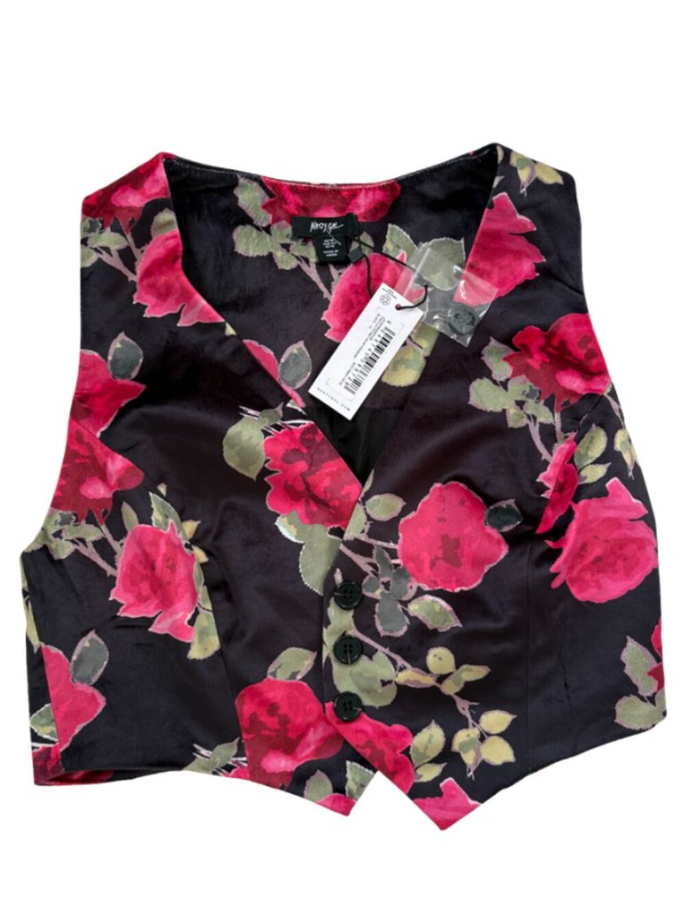 Nasty Gal women's vest with a floral print